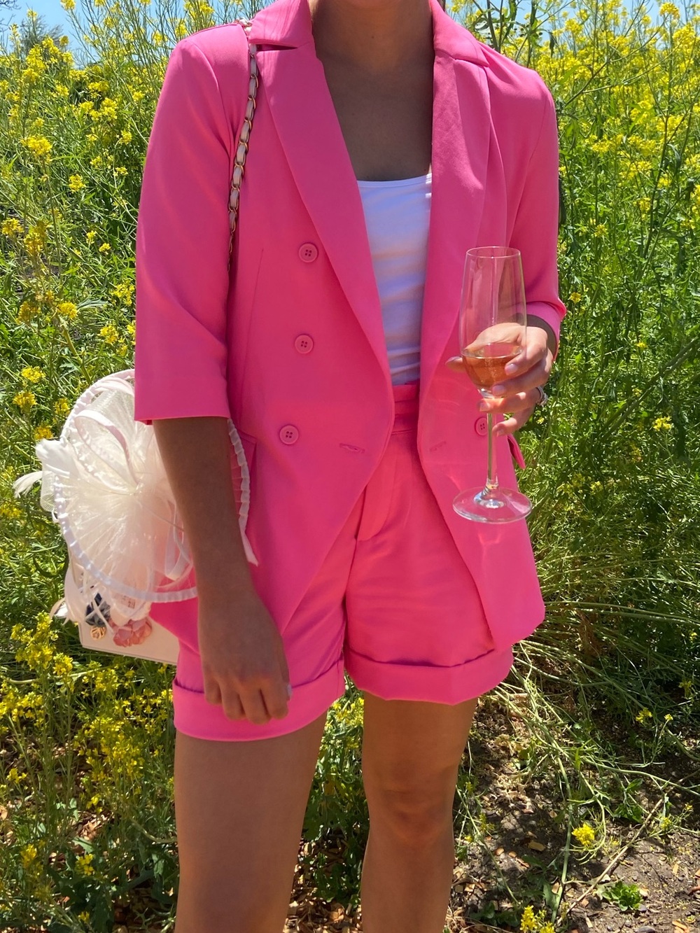 Hot Pink Short Suit Set🤩